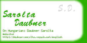sarolta daubner business card